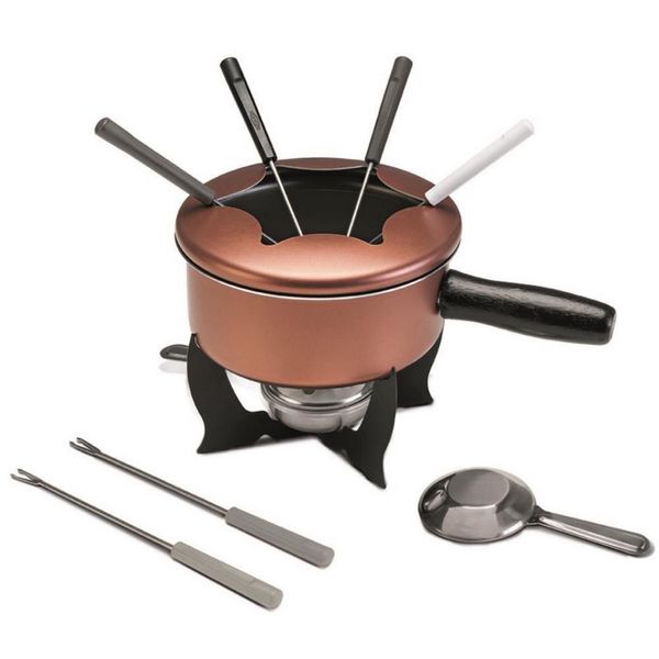 Aparelho de Fondue Brinox 10 Peças Cobre Aparelho de Fondue Brinox 10 Peças Cobre