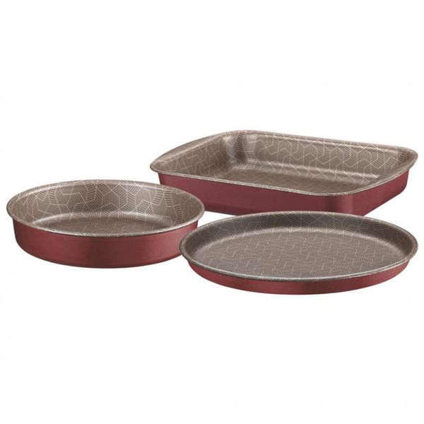 Conjunto de Assadeiras Tramontina Paris Texture com Revestimento Antiaderente Starflon Max 3 Peças Vermelho Conjunto de Assadeiras Tramontina Paris Texture com Revestimento Antiaderente Starflon Max 3 Peças Vermelho