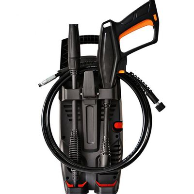 Lavadora de Alta Pressão Wap Ágil 1800 Compacta com Jato de Água Leque e Concentrado, 1300PSI e Sistema Stop Total 1400W Preto com Amarelo / 220V