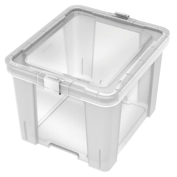 Caixa Organizadora em Polipropileno Tramontina Office 92551/011 com Tampa, 30 L Transparente