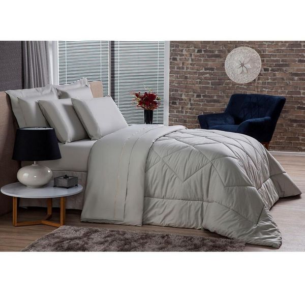 Jogo de Cama Queen Plumasul Premium Gold 230 Fios 4 Peças Caqui Jogo de Cama Queen Plumasul Premium Gold 230 Fios 4 Peças Caqui