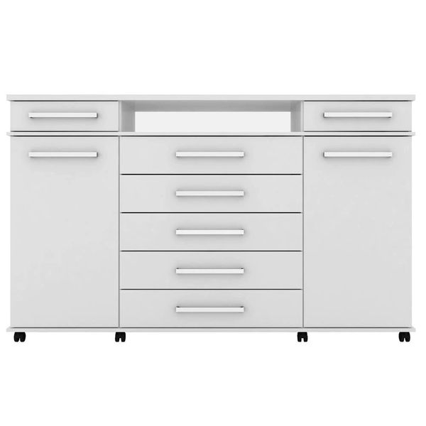 Cômoda Demóbile London com 7 Gavetas e 2 Portas Branco Cômoda Demóbile London com 7 Gavetas e 2 Portas Branco