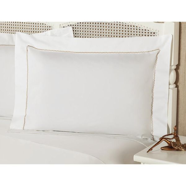 Fronha Premium Caress Plumasul 230 fios 50x150 cm Branco