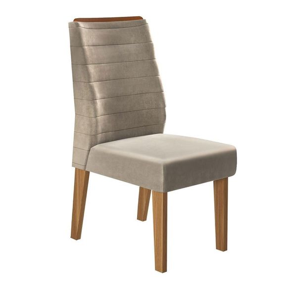 Cadeira DJ Móveis Moema Veludo com Kraft Cadeira DJ Móveis Moema Veludo com Kraft