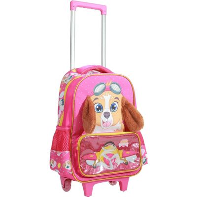 Kit Mochila Escolar Estojo e Lancheira Cachorrinha - Yepp