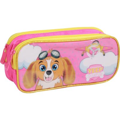 Kit Mochila Escolar Estojo e Lancheira Cachorrinha - Yepp