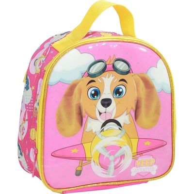 Kit Mochila Escolar Estojo e Lancheira Cachorrinha - Yepp