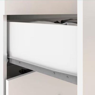 Guarda-Roupa Casal Demóbile Mônaco 4 Portas 6 Gavetas com Espelho 195cm Branco