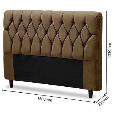 Cabeceira para Cama Queen Size Dobue Palladium Castor