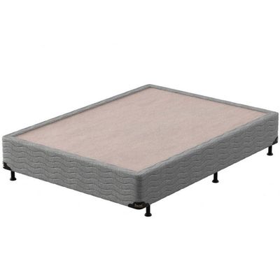 Cama Box de Casal Probel Century D28 com Molas Pocket e Pillow Euro 70x138x188cm Branco com Cinza