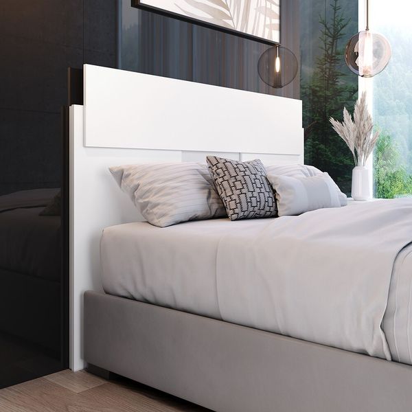 Cabeceira para Cama Casal Lagos Herval Branco