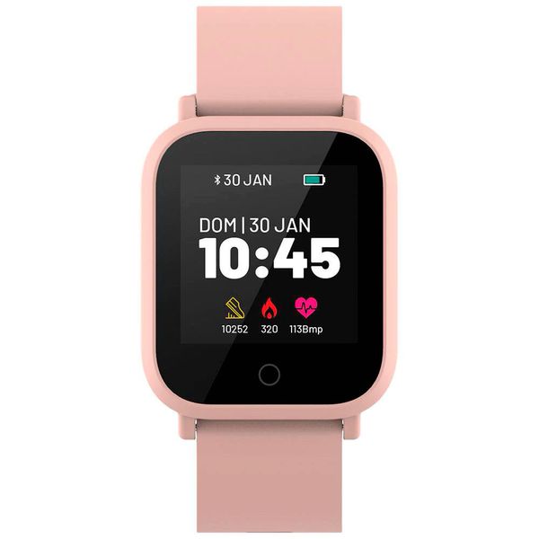 Smartwatch Atrio L1 ES437 com Display 1.3 Polegadas Full Touch Bluetooth Monitor Cardíaco e À Prova Dágua Rosa