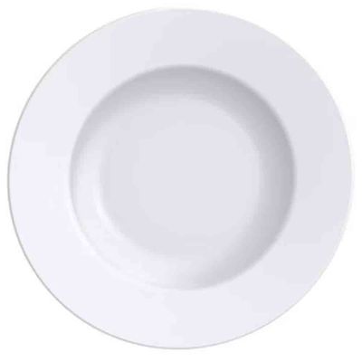 Conjunto com 6 Pratos de Sobremesa Tramontina Maria Augusta em Porcelana 21 cm Branco