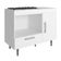 Balcão para Cooktop 4 Bocas Poliman Alecrim com Nicho para Micro-ondas, 1 Porta, 1 Gaveta e 1 Prateleira Branco