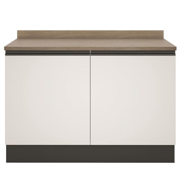 Balcão Bartira Linea 2 Portas 1 Prateleira Branco