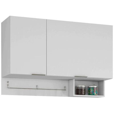 Cozinha Compacta Rubi com 5 Portas 3 Gavetas Bartira Branco