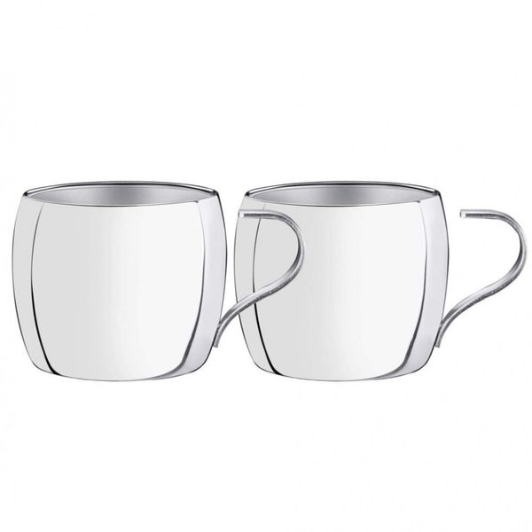 Jogo de Xícaras para Café Tramontina Aço Inox 2 Peças Inox Jogo de Xícaras para Café Tramontina Aço Inox 2 Peças Inox
