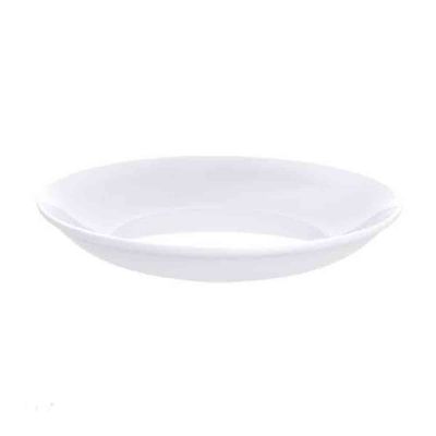 Conjunto com 6 Pratos Fundos Tramontina Leonora em Porcelana 21 cm Branco
