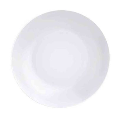 Conjunto com 6 Pratos Fundos Tramontina Leonora em Porcelana 21 cm Branco