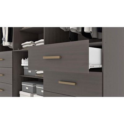 Guarda-Roupa Santiago com 6 Portas e 6 Gavetas Externas Bartira Café