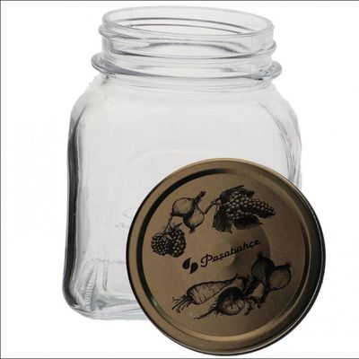 Pote para Mantimentos em Vidro com Tampa 500 ml Pasabahce Transparente