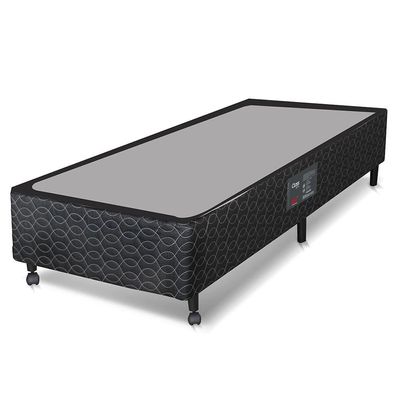 Cama Box Solteirão Castor Sleep Class com Mola Bonnel 64x96x203cm ? Branco/Cinza Branco com Cinza
