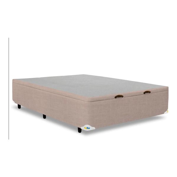 Base Box para Colchão de Casal Itaflex Universal com Baú 40,5x138x188 cm Capuccino