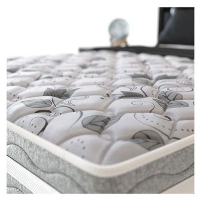 Cama Conjugada Casal Advanced com Espuma D28 54x138x188 cm Probel Branco com Cinza