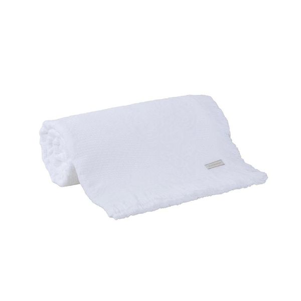 Colcha Solteiro Buddemeyer Medalhão em Algodão Branco Colcha Solteiro Buddemeyer Medalhão em Algodão Branco