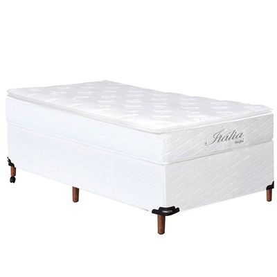 Colchão para Cama Solteiro Itália Pillow Top e Molas Ensacadas 26 x 88 x 188 cm Umaflex Branco