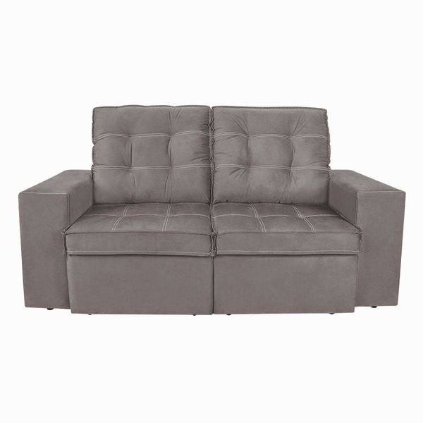 Sofá 3 Lugares Monet Retrátil e Reclinável 191cm Luizzi Capuccino Sofá 3 Lugares Monet Retrátil e Reclinável 191cm Luizzi Capuccino