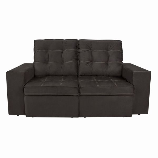Sofá 3 Lugares Monet Retrátil e Reclinável 191cm Luizzi Marrom Sofá 3 Lugares Monet Retrátil e Reclinável 191cm Luizzi Marrom