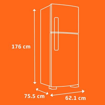 Geladeira Brastemp Frost Free Duplex BRM44HB com Compartimento Extrafrio Fresh Zone 375L Branco / 220V