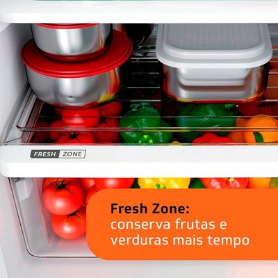 Geladeira Brastemp Frost Free Duplex BRM44HB com Compartimento Extrafrio Fresh Zone 375L Branco / 220V