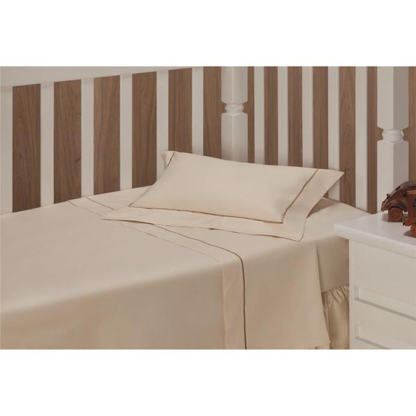 Jogo de Cama Infantil Plumasul Premium Sympathy Baby 3 Peças Bege