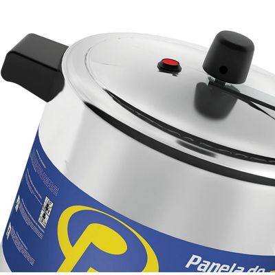Panela de Pressão Panelux 1036 Alumínio Polido - 7 L Metálico
