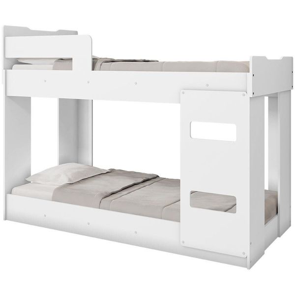 Beliche Montessoriana Framar Eloá com Escada e Grade de Proteção Branco Beliche Montessoriana Framar Eloá com Escada e Grade de Proteção Branco