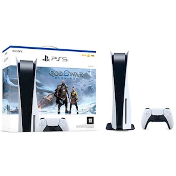 Console Playstation 5 825GB SSD God of War Ragnarok Bundle PS5 Branco / Bivolt