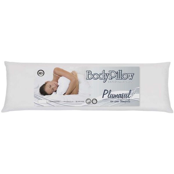 Travesseiro Penas de Ganso Plumasul Body 150x50 cm Branco