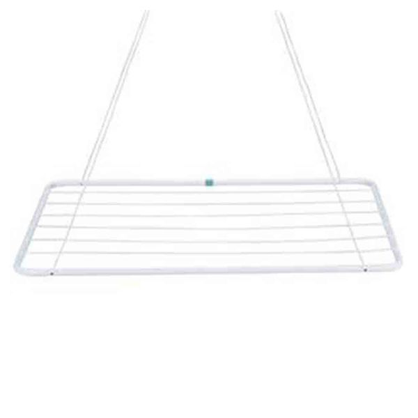 Varal de Teto Mor em Aço 6006 - 0,90 X 0,56 Branco Varal de Teto Mor em Aço 6006 - 0,90 X 0,56 Branco