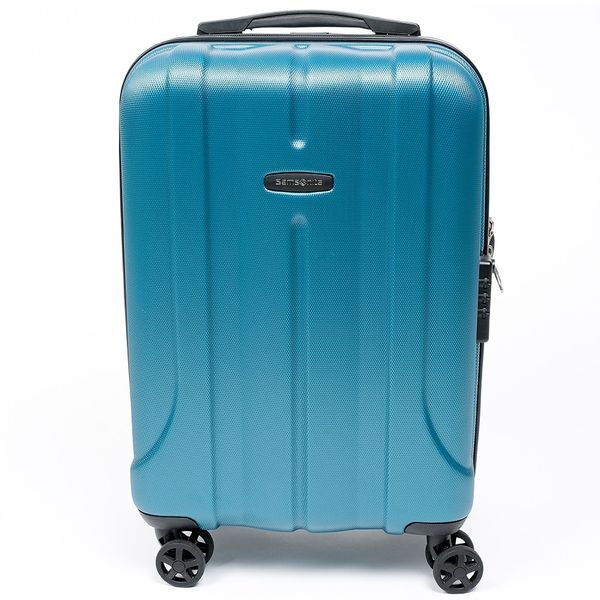 Mala de Viagem Grande Samsonite Fiero com Rodas com Giro 360° em ABS - Teal Azul Mala de Viagem Grande Samsonite Fiero com Rodas com Giro 360° em ABS - Teal Azul