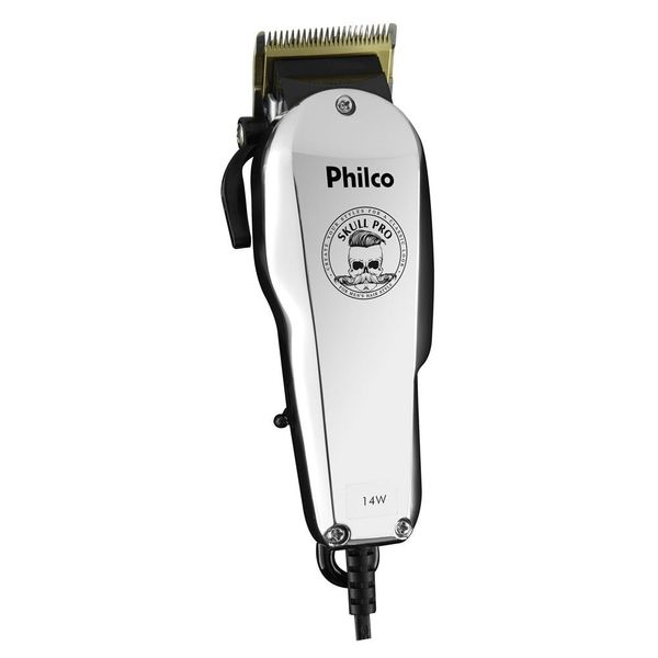 Máquina de Cortar Cabelo Philco PCR05S 6 pentes Prata / 220V