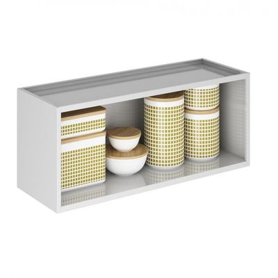 Armário Horizontal Itatiaia Tarsila com 1 Porta Basculante Branco