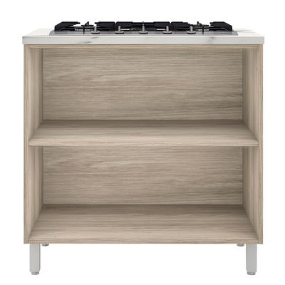 Balcão para Cooktop 5 Bocas Amazonita 1 Porta 1 Gaveta Bartira Thassos