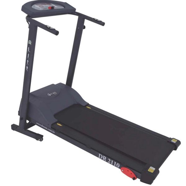 Esteira Eletrônica Dream Fitness DR 2110 Dobrável até 13 km/h Chumbo / Bivolt Esteira Eletrônica Dream Fitness DR 2110 Dobrável até 13 km/h Chumbo / Bivolt