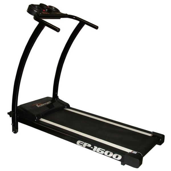 Esteira Elétrica Polimet EP-1600 Dobrável Preto / Bivolt