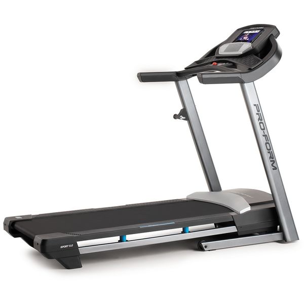 Esteira Elétrica ProForm Sport 5.0 PFTL49920 Dobrável com 20 Programas, Inclinação Digital, 16Km/h - Cinza / 110V