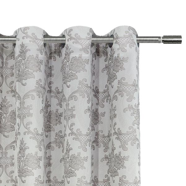 Cortina Evolux Vines 180x300 cm (AxL) Cinza