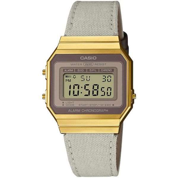 Relógio Unissex Digital Vintage A700WEGL7AEF Casio Cinza