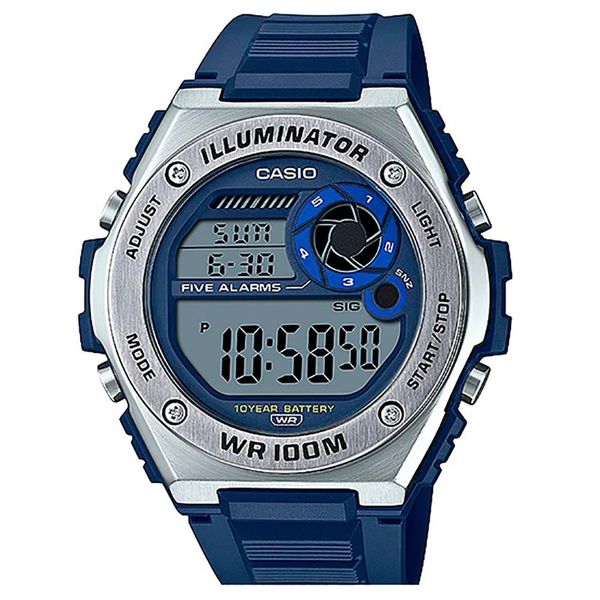Relógio Unissex Digital Casio MWD100H2AVDF Azul Relógio Unissex Digital Casio MWD100H2AVDF Azul